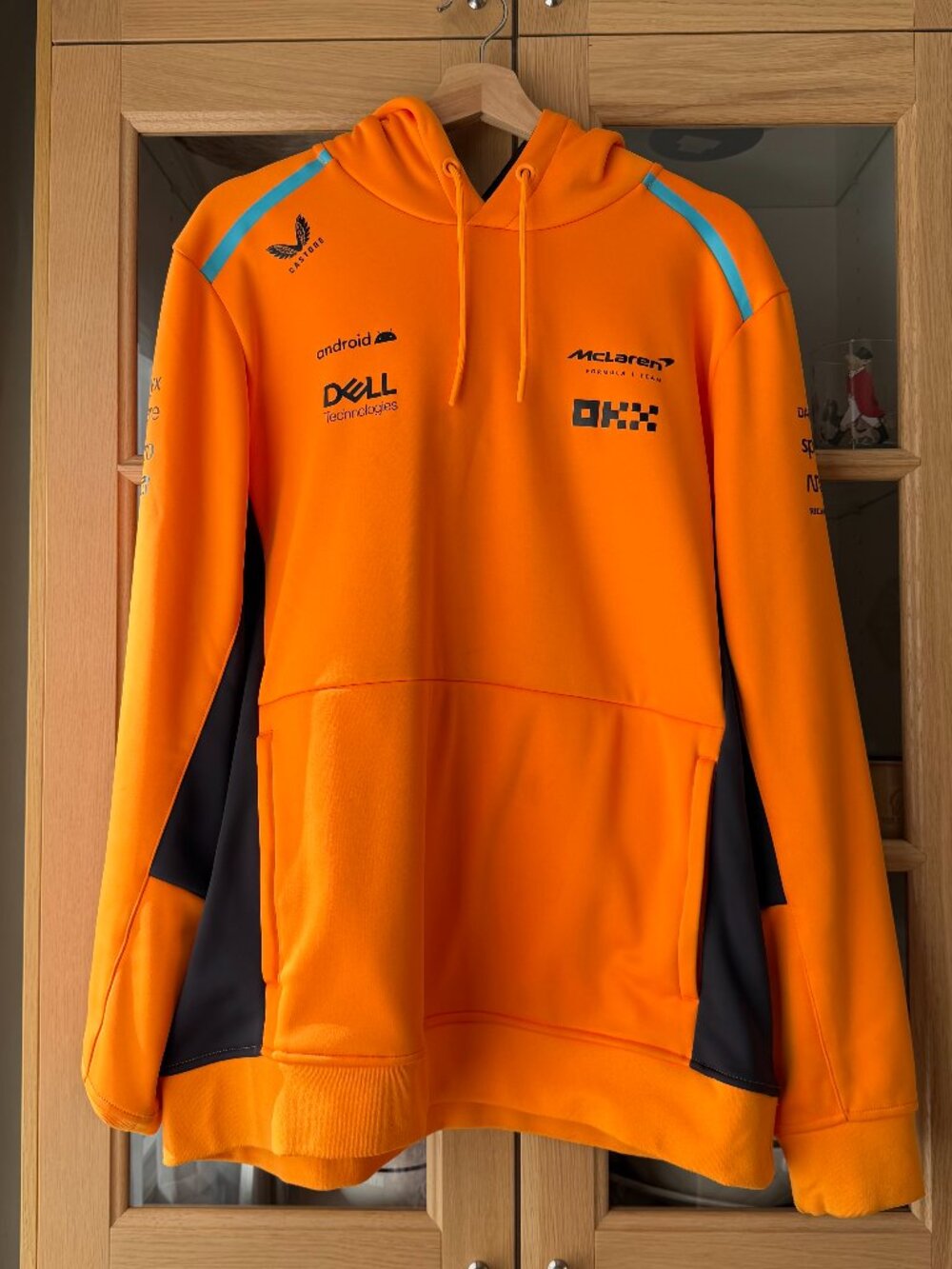 McLaren F1 Team Hoodie, Orange, Unisex, XL, Official McLaren 2023